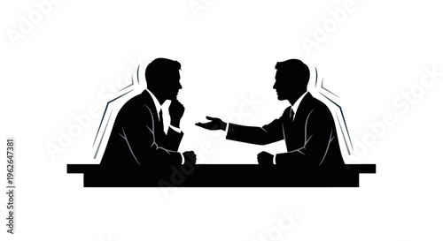 Businessmen in a meeting discussing ideas and strategies together