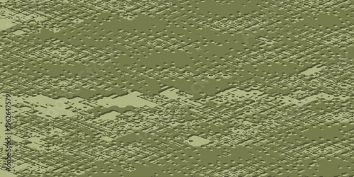 Abstract Olive Green Grunge Texture Background with Distressed Pattern