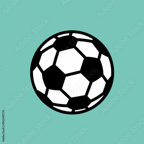 A black and white soccer ball with a unique, eye-catching design