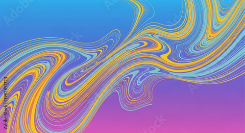 Vibrant Swirling Colorful Abstract Pattern.