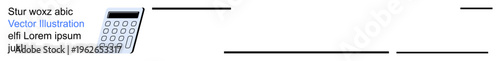 Financial planning, business tools, calculation, educational material, organization resources, and data analysis. Digital calculator with numerical buttons. Financial planning and business tools