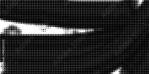 Aged halftone wrinkled foil overlay. Dotted crumpled metallic texture. Grainy cartoon gritty paper wallpaper. Old rough creased bitmap background. Pixel creasy surface in comic pop art style. Vector