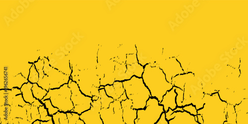 Black and yellow grunge rough old retro effect distressed dirty shabby abstract texture pattern background copy space illustration