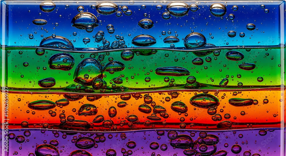 Fototapeta premium Bubble Liquid Layers