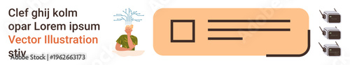 Creativity, brainstorming sessions, innovation processes, technology concepts, data connections, intellectual growth. Human head with circuit and connections. Creativity and brainstorming ideas