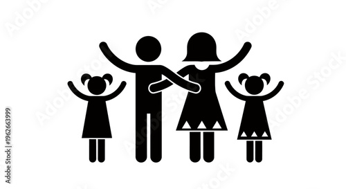 Family of five holding hands in a circle to symbolize unity and togetherness.