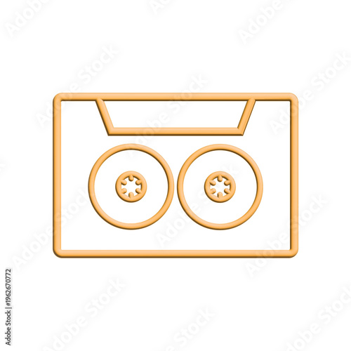 Cassette icon design template