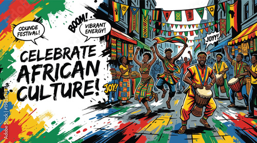 Odunde Festival Cultural Celebration with African Heritage Decor