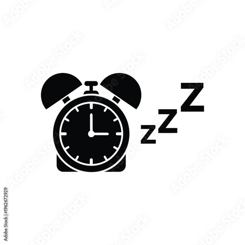 An alarm clock rings loudly with sleepy zzz sounds nearby