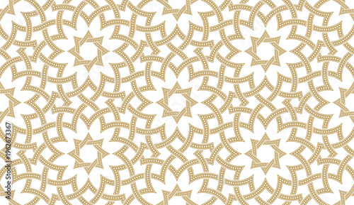 Seamless geometric pattern in authentic arabian style.