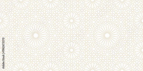 Seamless geometric pattern in authentic arabian style.