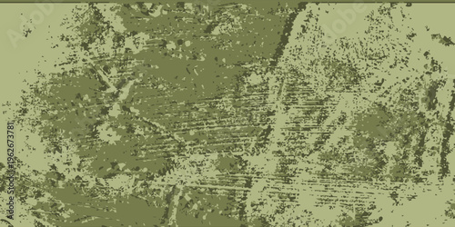 Abstract Olive Green Grunge Texture Background with Scratched Distressed Effect.