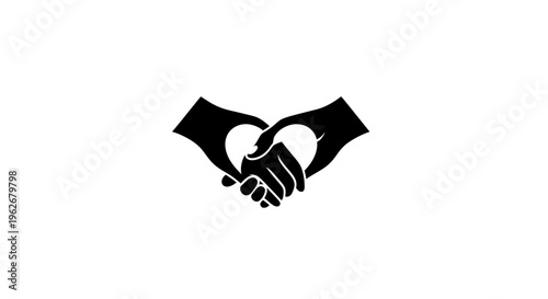 Silhouette of two hands forming a heart shape, symbolizing love, unity, and connection