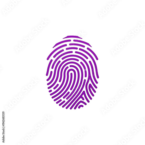 Abstract Purple Fingerprint Graphic Design