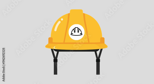 Yellow Hard Hat with Logo.