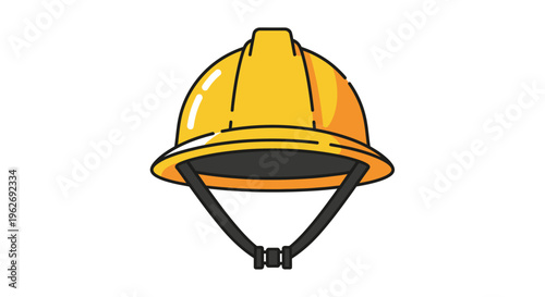 Yellow Hard Hat Safety Construction Helmet.