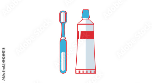 Toothbrush and toothpaste for oral care.