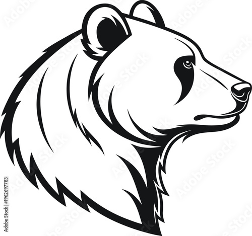 vector illustration of a polar bear