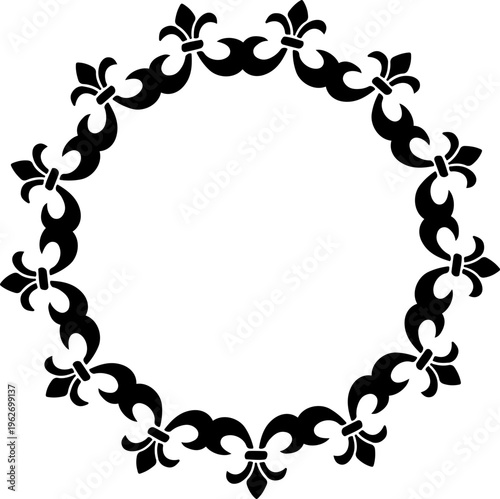 Ornate Fleur-de-Lis Frame Design