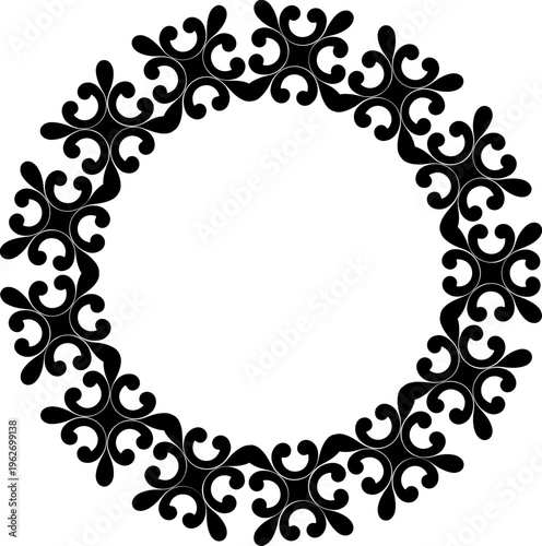 Ornate Black Decorative Frame