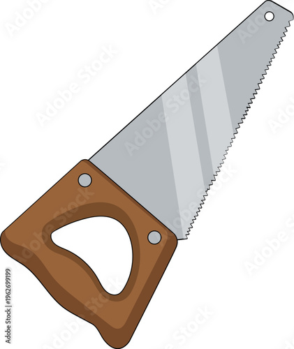 Hand Saw Tool Illustration