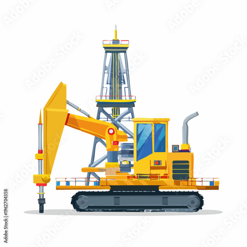 Heavy duty crawler drilling rig with tower for oil and gas exploration