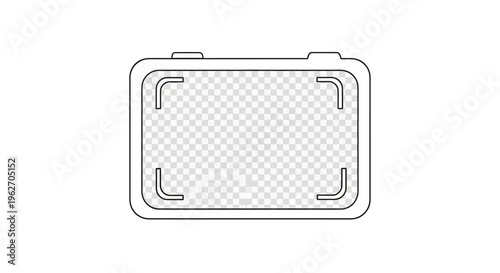 Simple Metal Lunch Box.