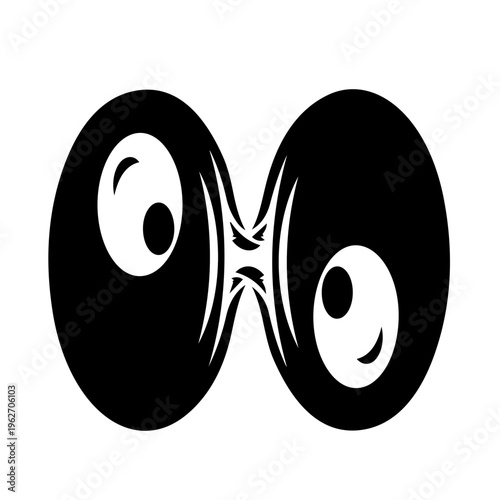 Distorted Cartoon Eyes