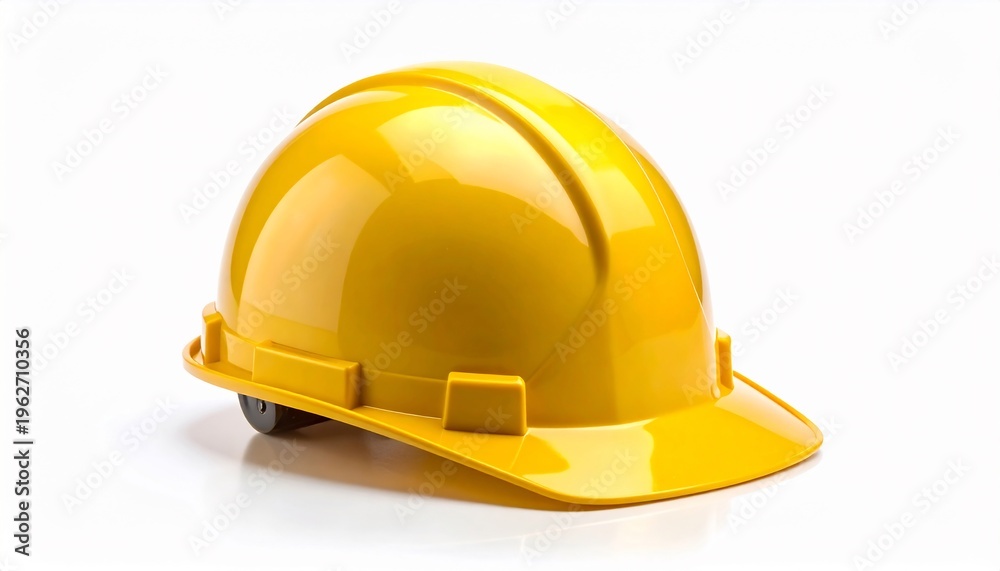 Fototapeta premium Yellow Hard Hat Safety Helmet.