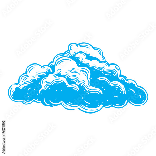 Blue Cloud Illustration