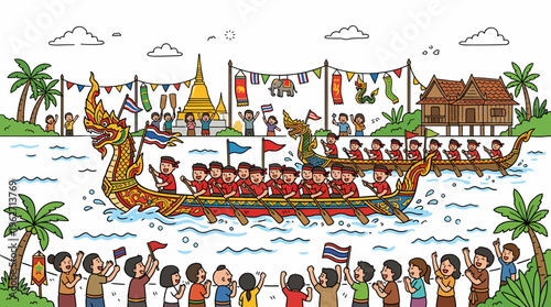 Dragon Boat Race Festival Thailand