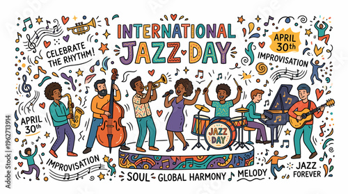 International Jazz Day Celebration with Diverse Musicians