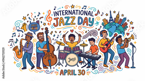 International Jazz Day Celebration with Diverse Musicians