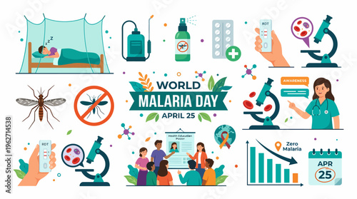World Malaria Day Awareness Infographic