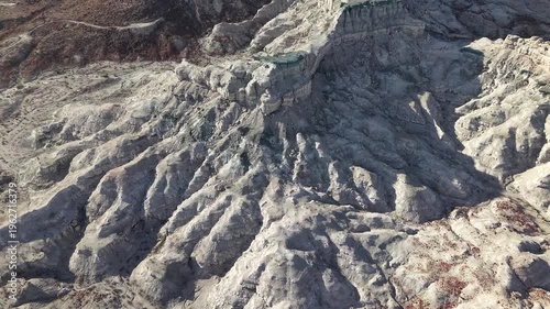 Desert and Sea Views Sierra de la Giganta Baja California Sur Aerial 4K
