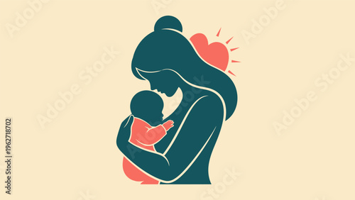 Mother Holding Baby Close to Heart.