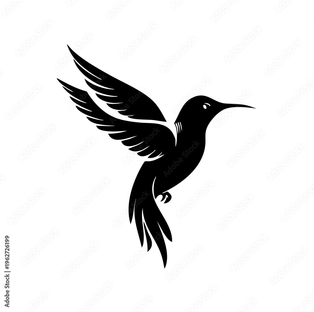 Naklejka premium Humming bird Logo