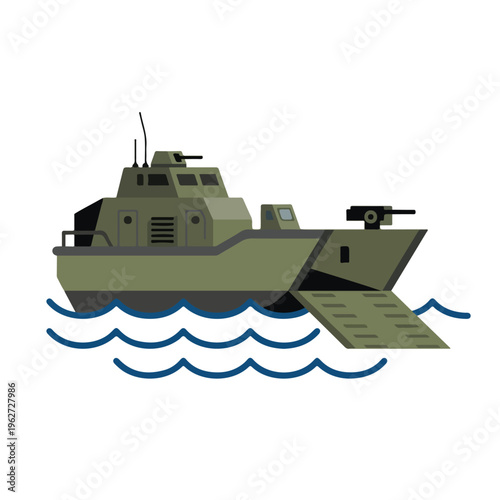 vector of sea warships type 5
