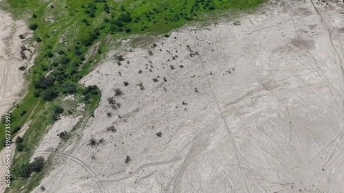 Llanos de Hiray Baja California Sur Mexico Vast Desert Plains Aerial 4K