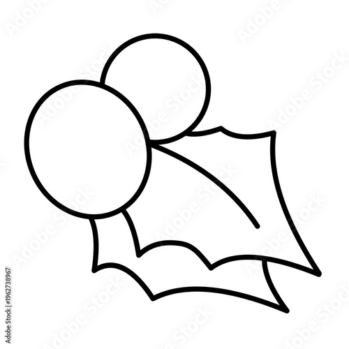 Holly Berry vector icon