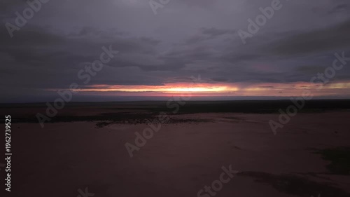 Llanos de Hiray Baja California Sur Mexico Vast Desert Plains Aerial 4K