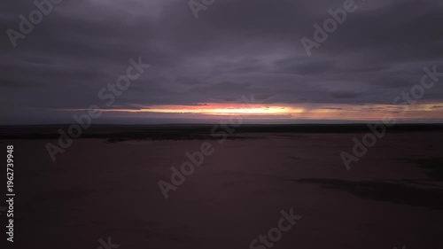 Llanos de Hiray Baja California Sur Mexico Vast Desert Plains Aerial 4K