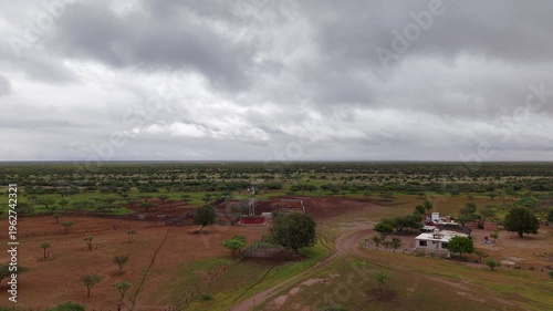 Llanos de Hiray Baja California Sur Mexico Vast Desert Plains Aerial 4K