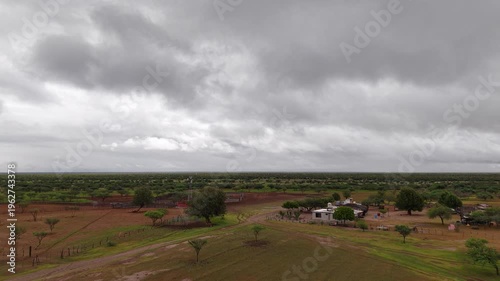 Llanos de Hiray Baja California Sur Mexico Vast Desert Plains Aerial 4K