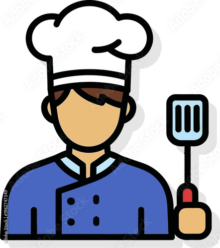 chef with a cup of coffee