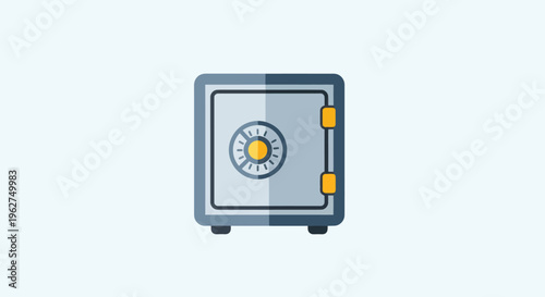 Safe with Combination Lock and Handle.