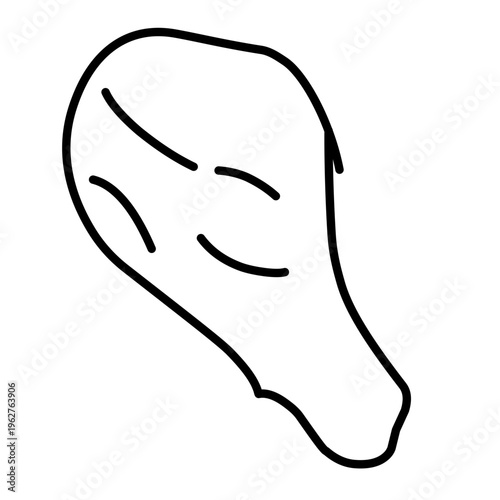 Chicken Thigh vector icon