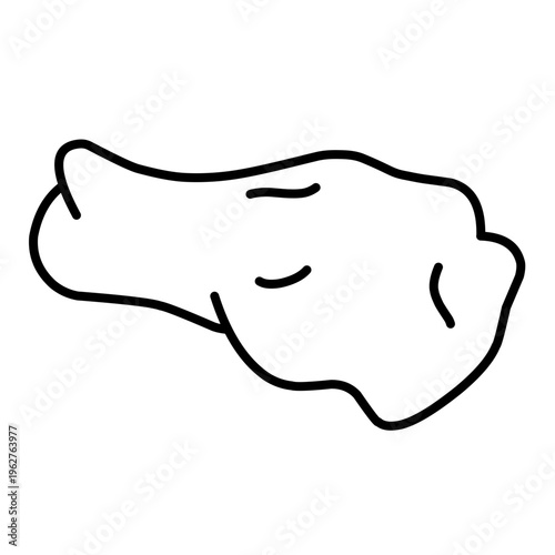 Chicken Thigh vector icon