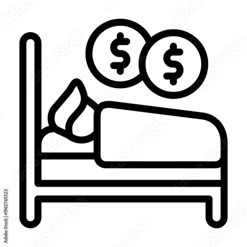 passive income icon line