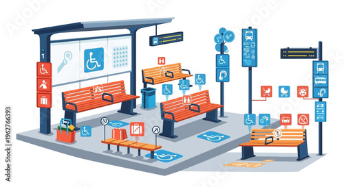 Accessible Public Transportation Bus Stop Design.